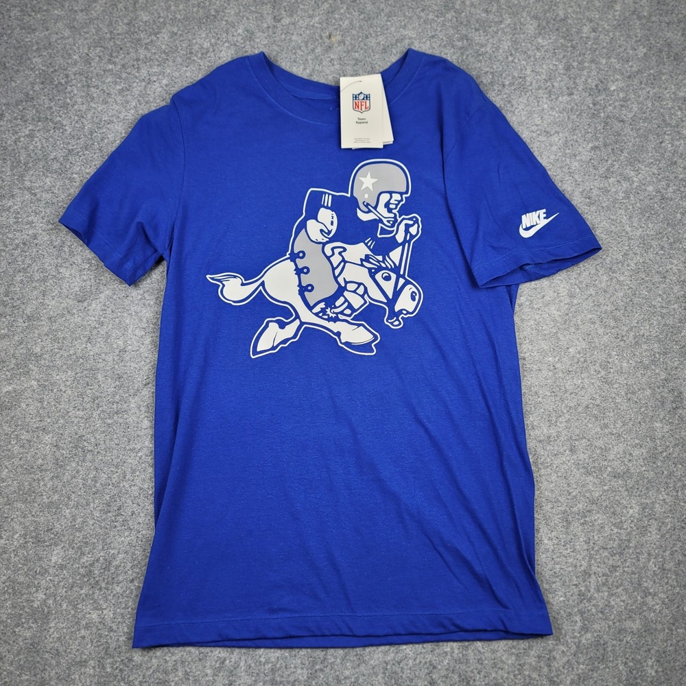 Nike NFL Dallas Cowboys Short Sleeve Old Royal Retro Graphic T-Shirt Blue Small